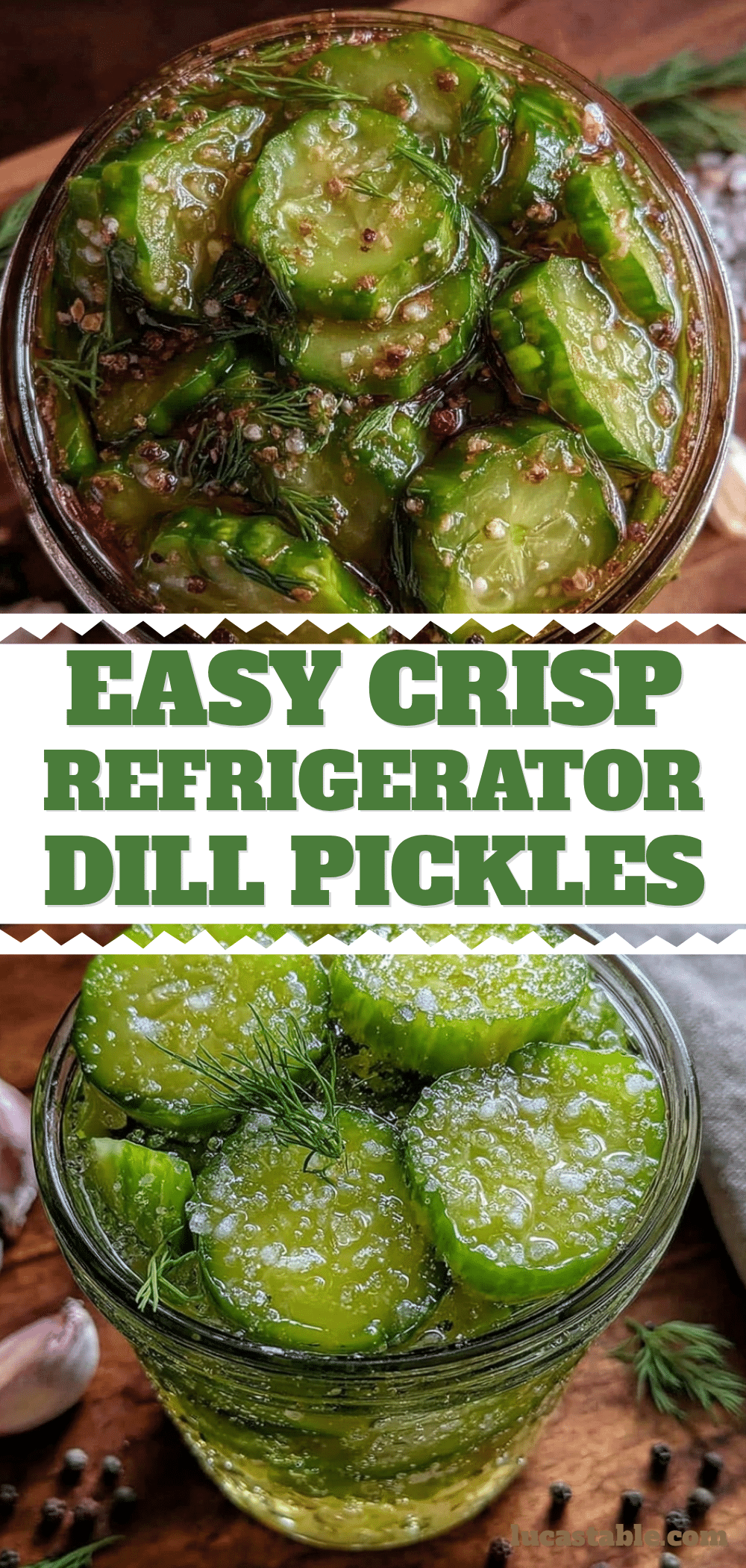 easy crisp refrigerator dill pickles recipe