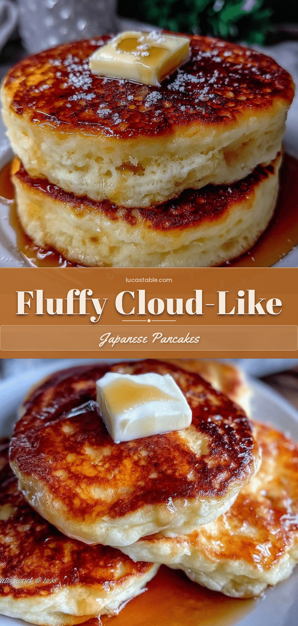 fluffy Japanese-style pancakes recipe