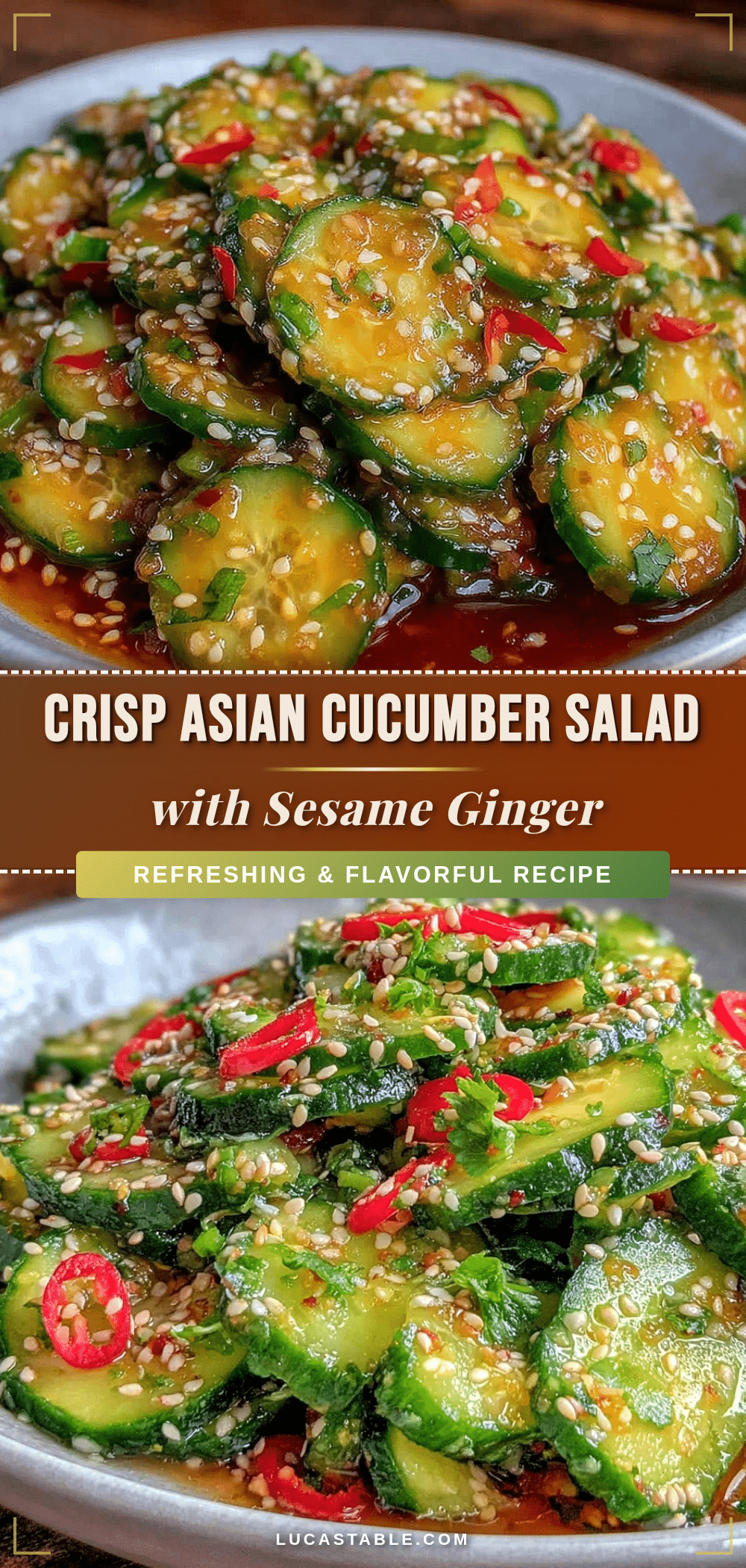 fresh asian-style cucumber salad recipe