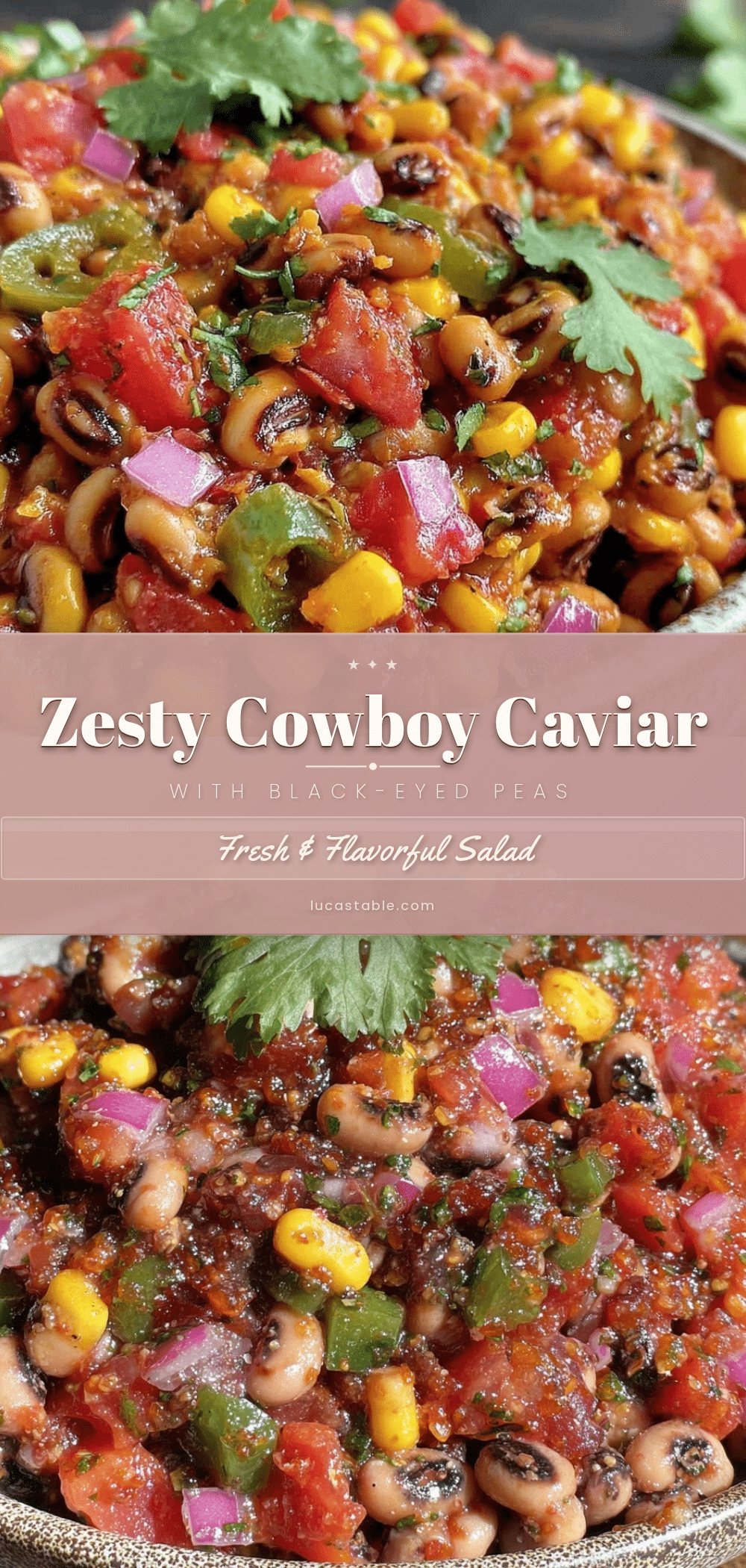 Fresh Cowboy Caviar with Black-Eyed Peas Salad recipe