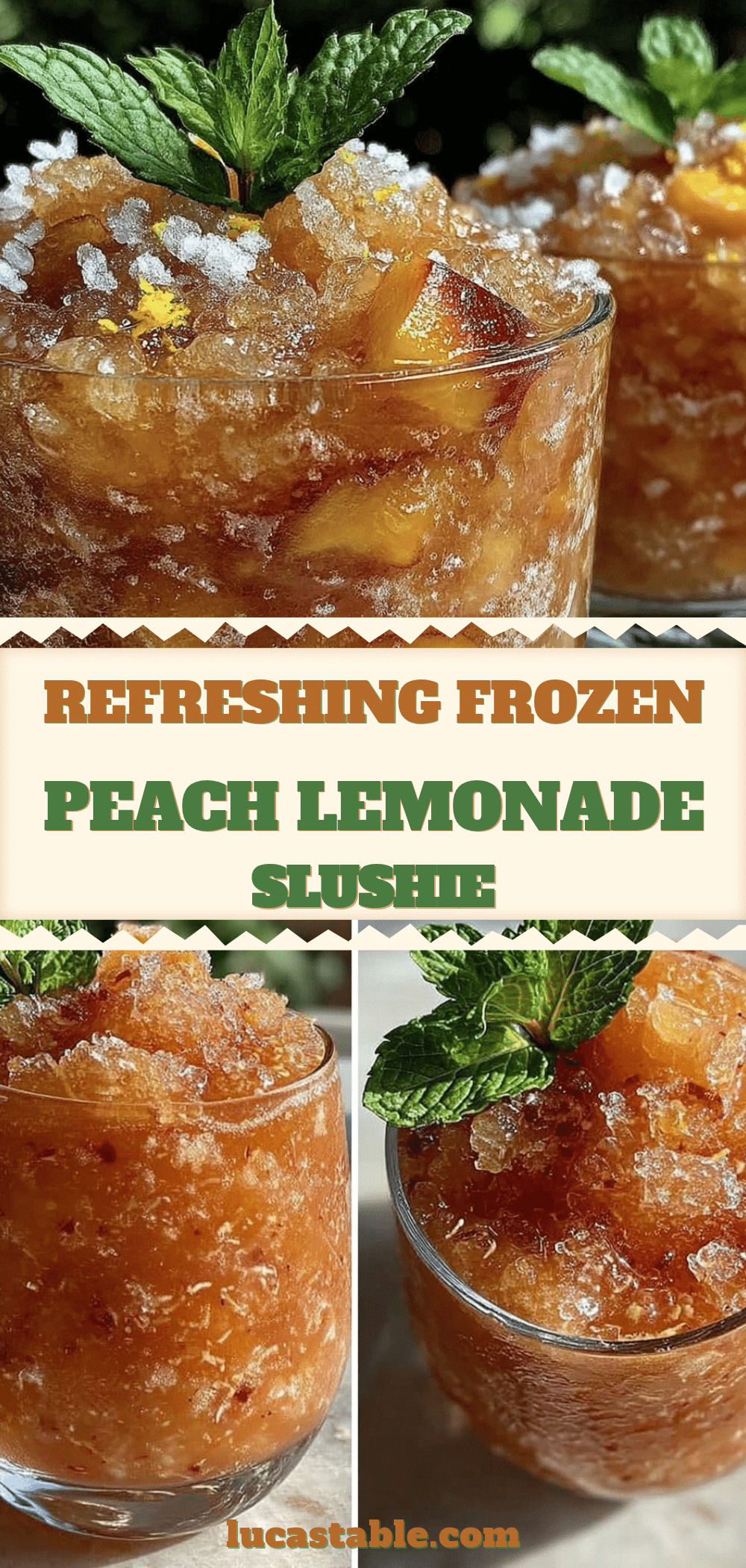 fresh frozen peach lemonade slushie recipe