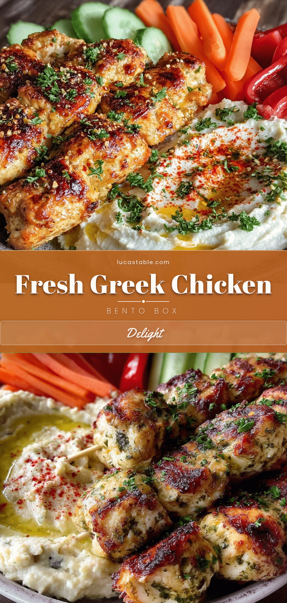 fresh greek chicken bento box recipe