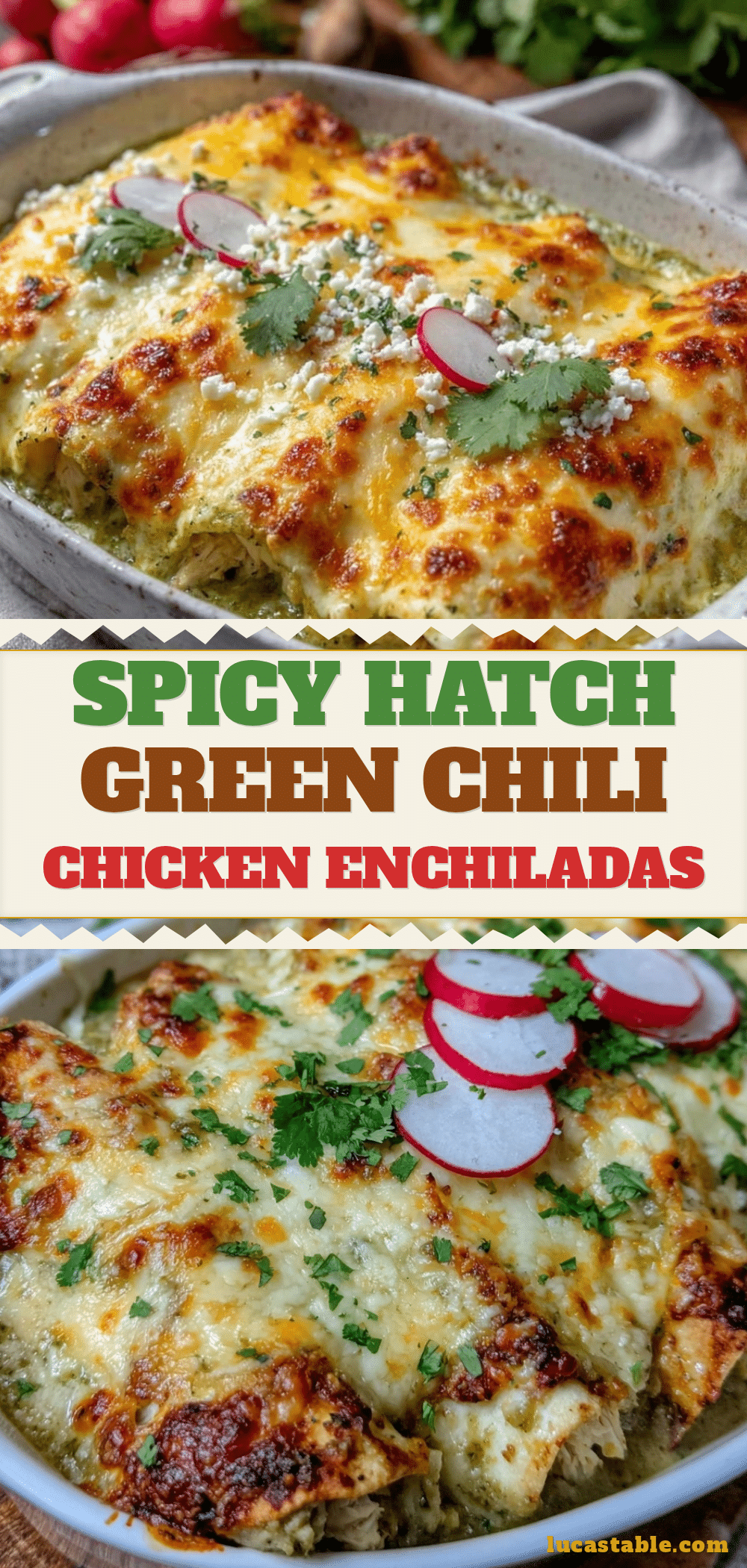 Hatch Green Chili Chicken Enchiladas recipe