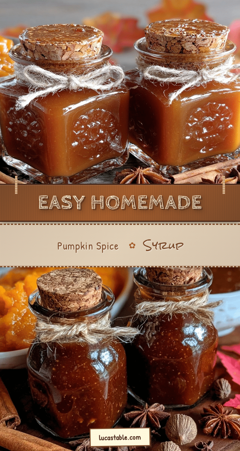 homemade pumpkin spice syrup recipe