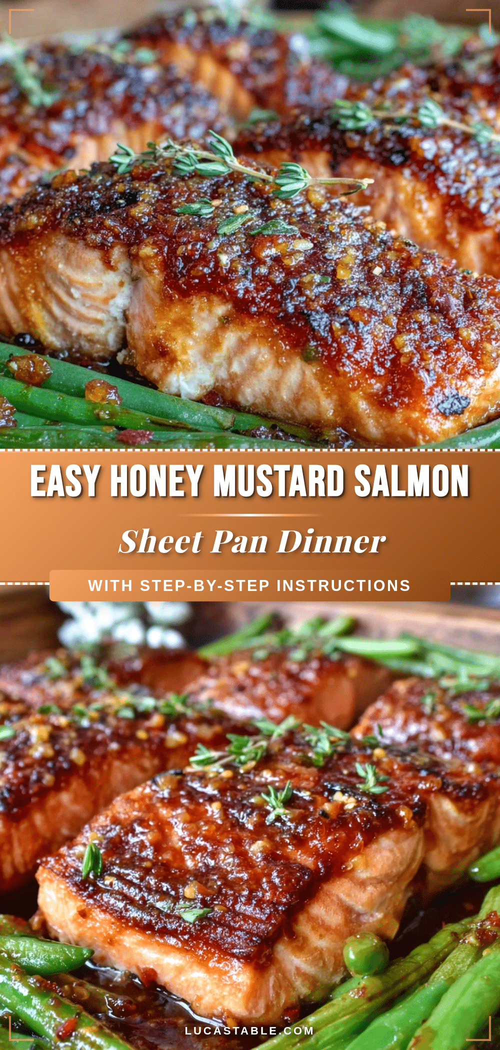 honey mustard salmon sheet pan dinner recipe