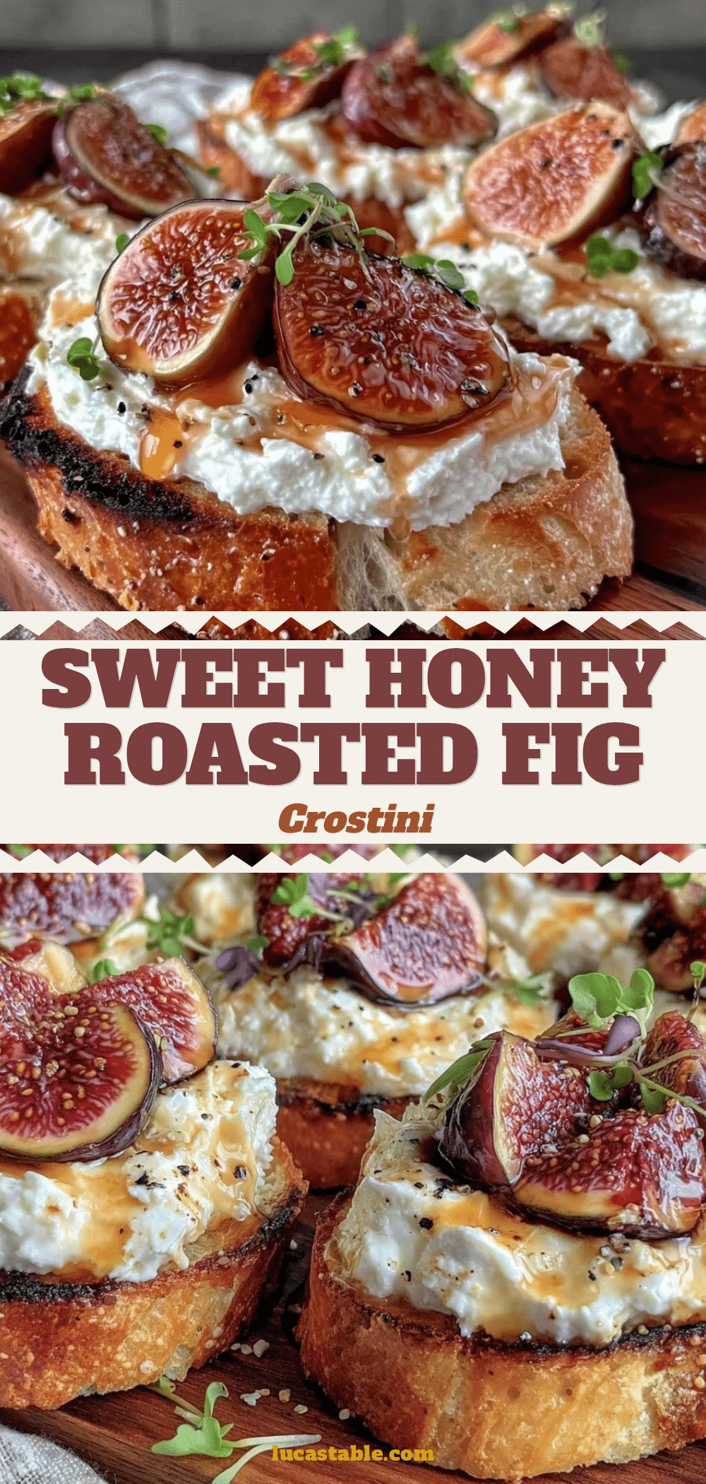 honey roasted fig and whipped ricotta crostini recipe