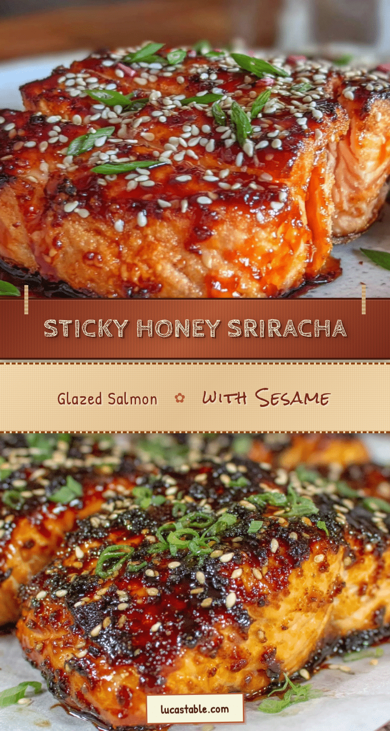 honey sriracha glazed salmon recipe