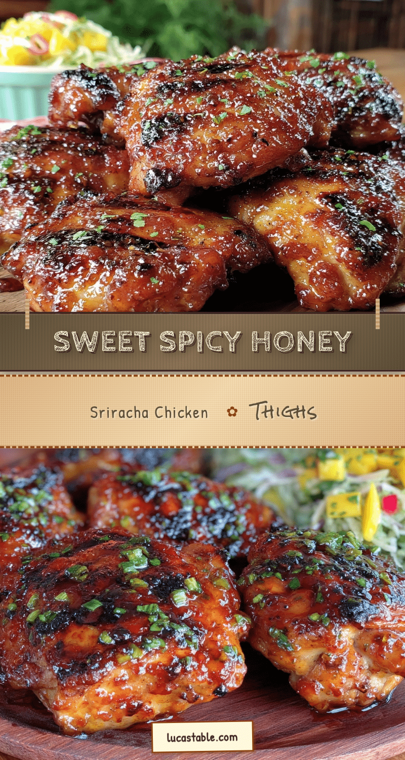 honey sriracha grilled chicken thighs recipe