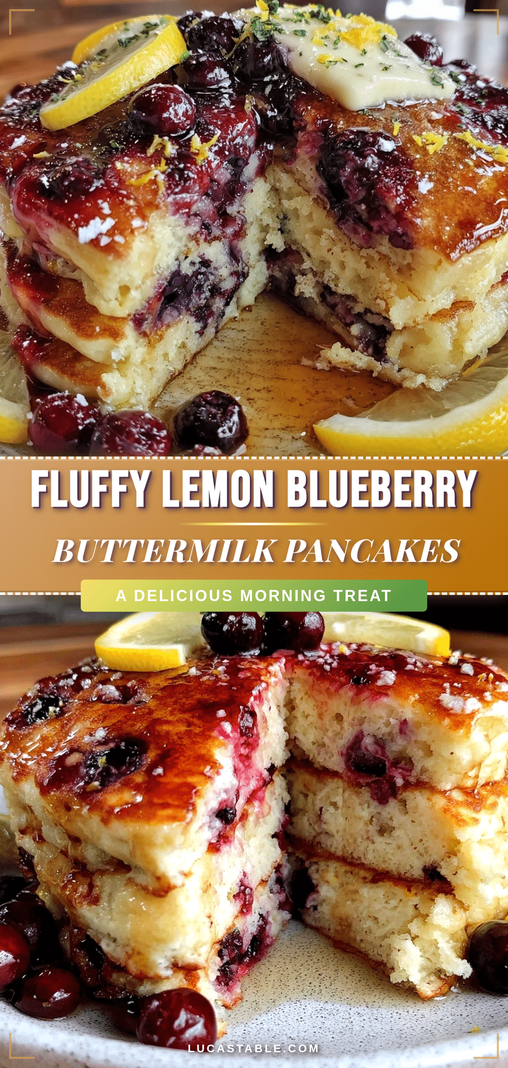 lemon blueberry buttermilk pancakes recipe