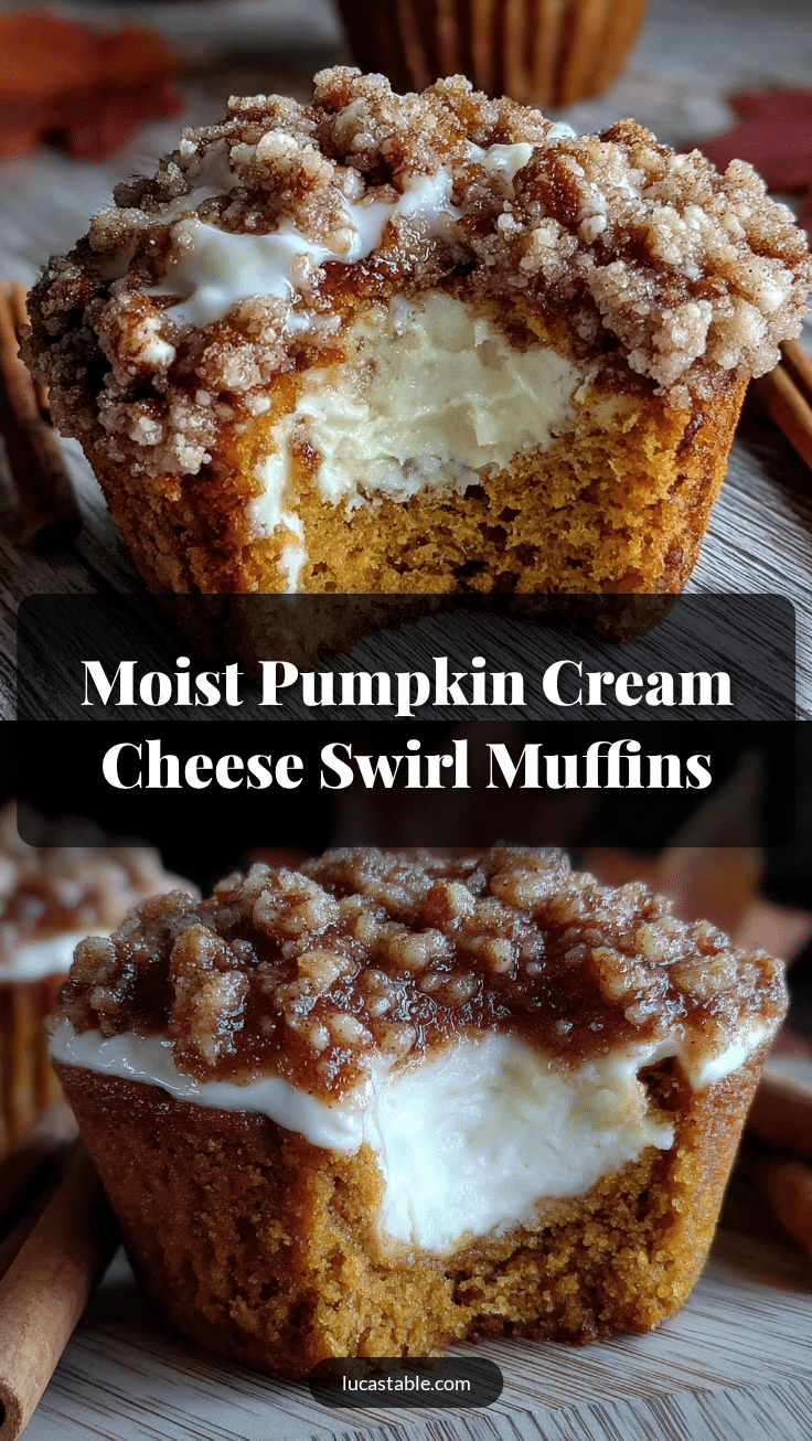 moist pumpkin cream cheese swirl muffins recipe