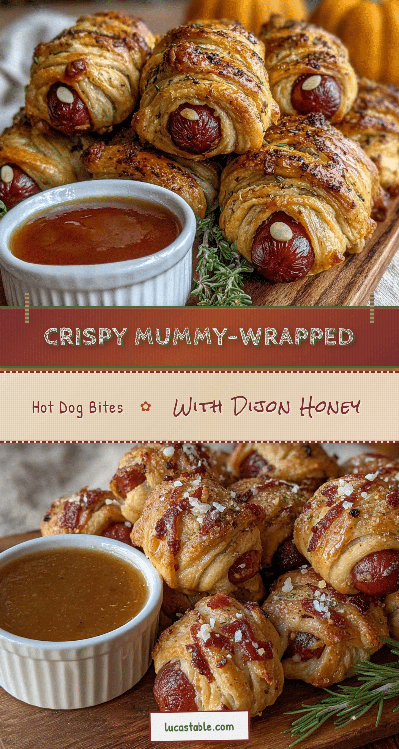 mummy-wrapped hot dog pastry bites recipe