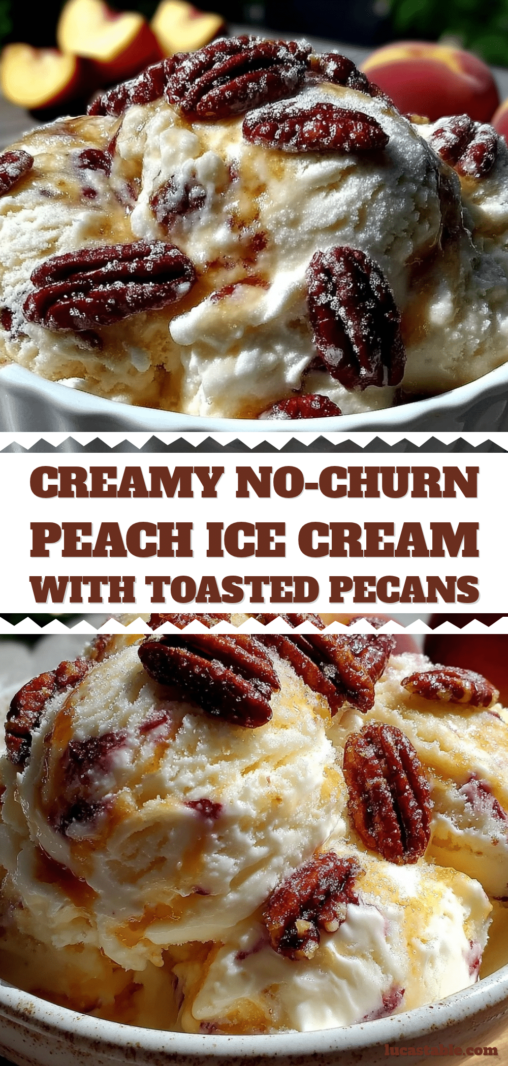 no-churn fresh peach ice cream recipe