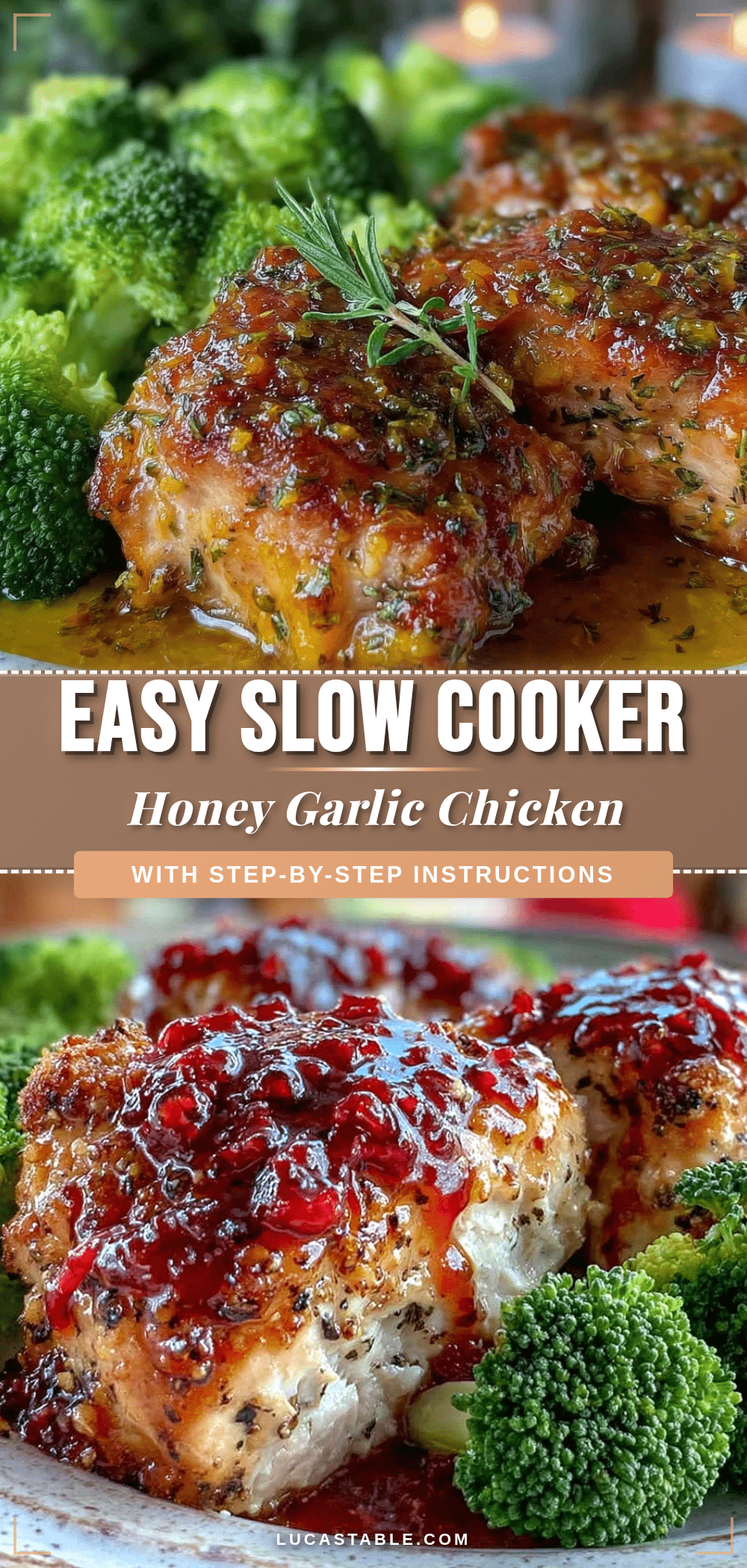 slow cooker honey garlic chicken breast recipe