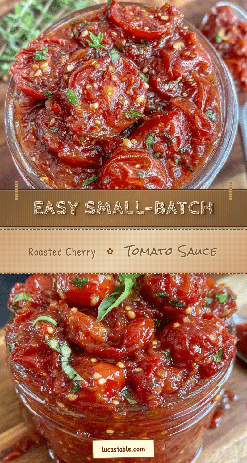 small-batch roasted cherry tomato sauce recipe