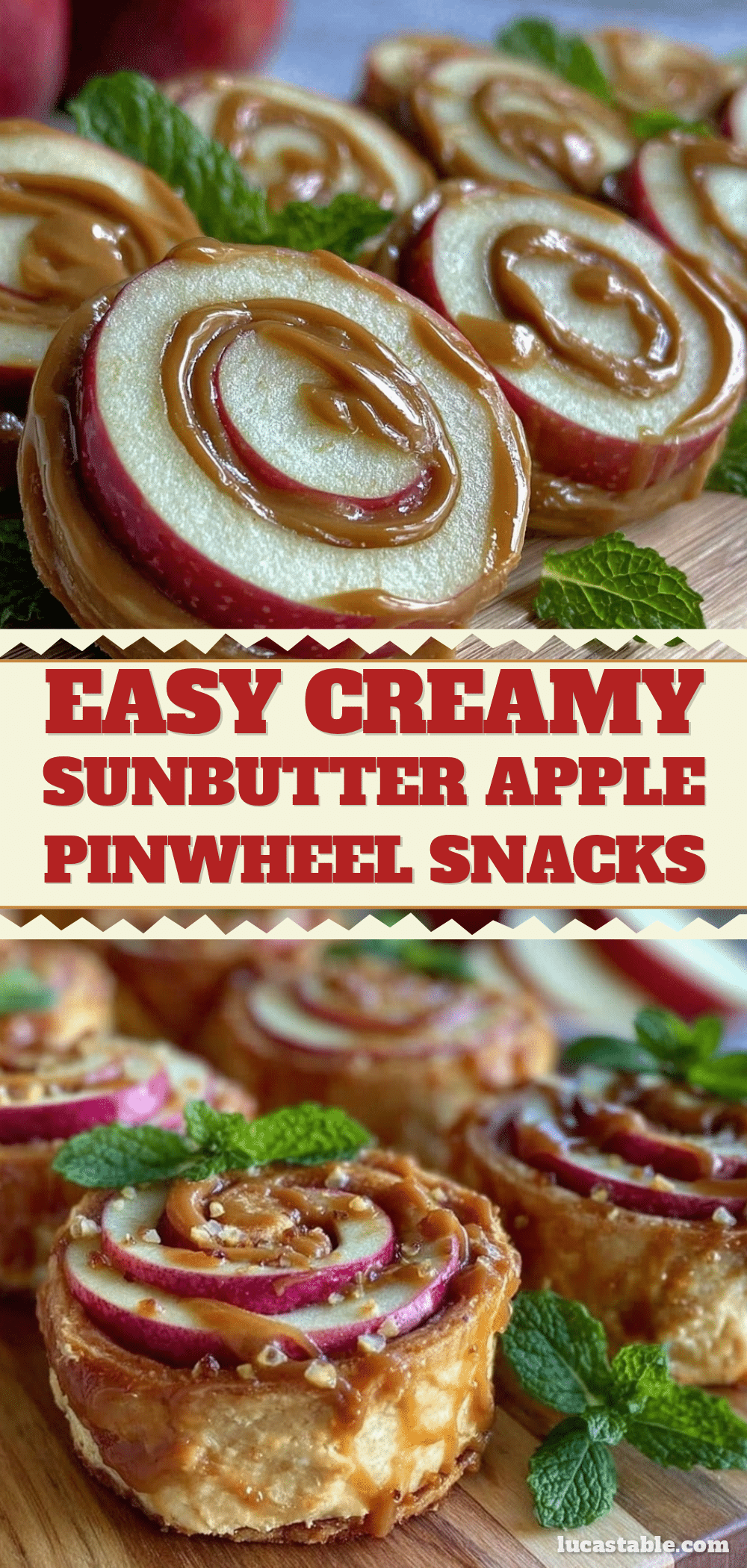 sunbutter and apple pinwheel snacks recipe