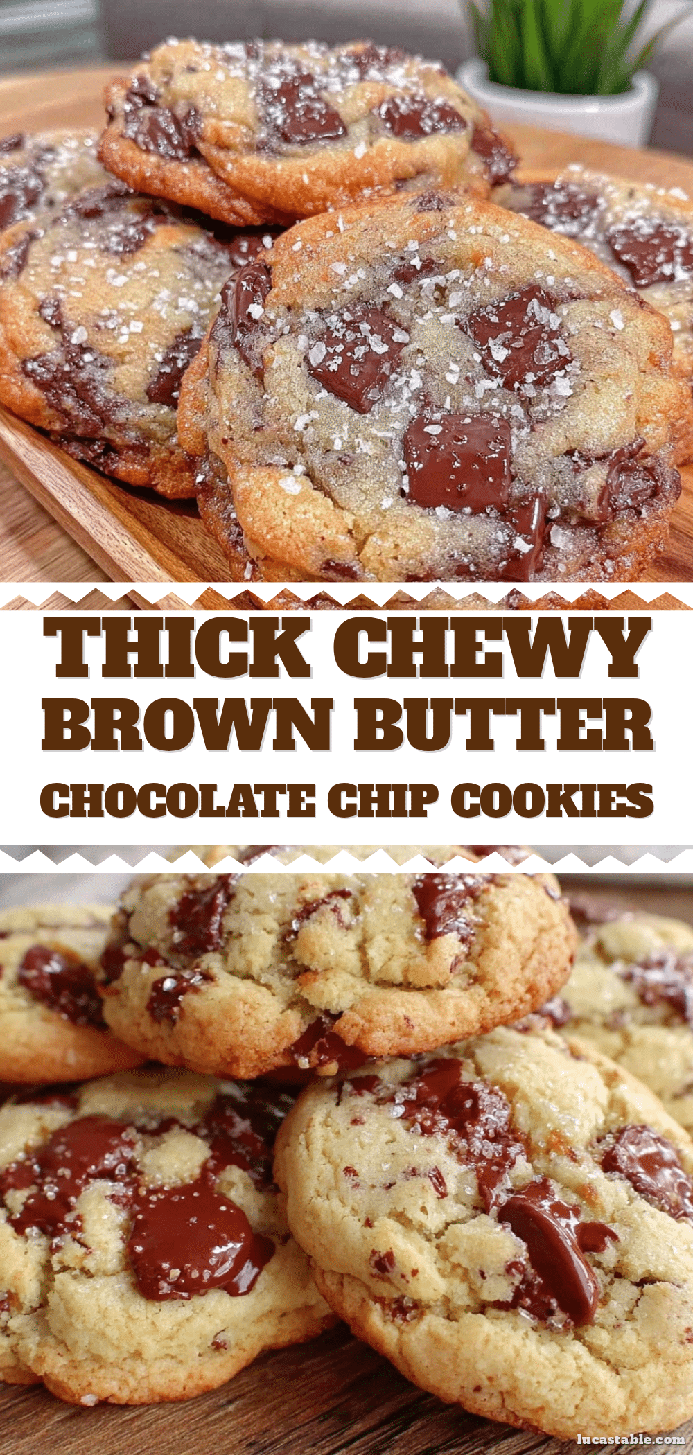 thick chewy brown butter chocolate chip cookies recipe