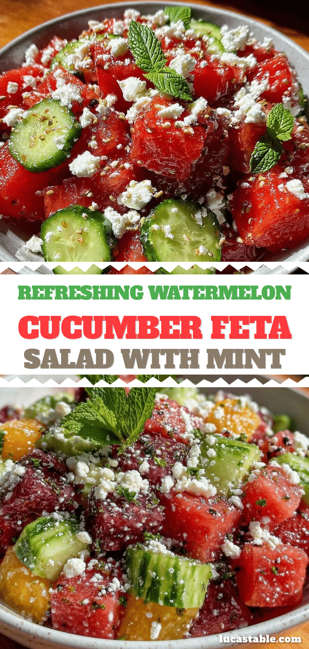 watermelon cucumber feta salad recipe