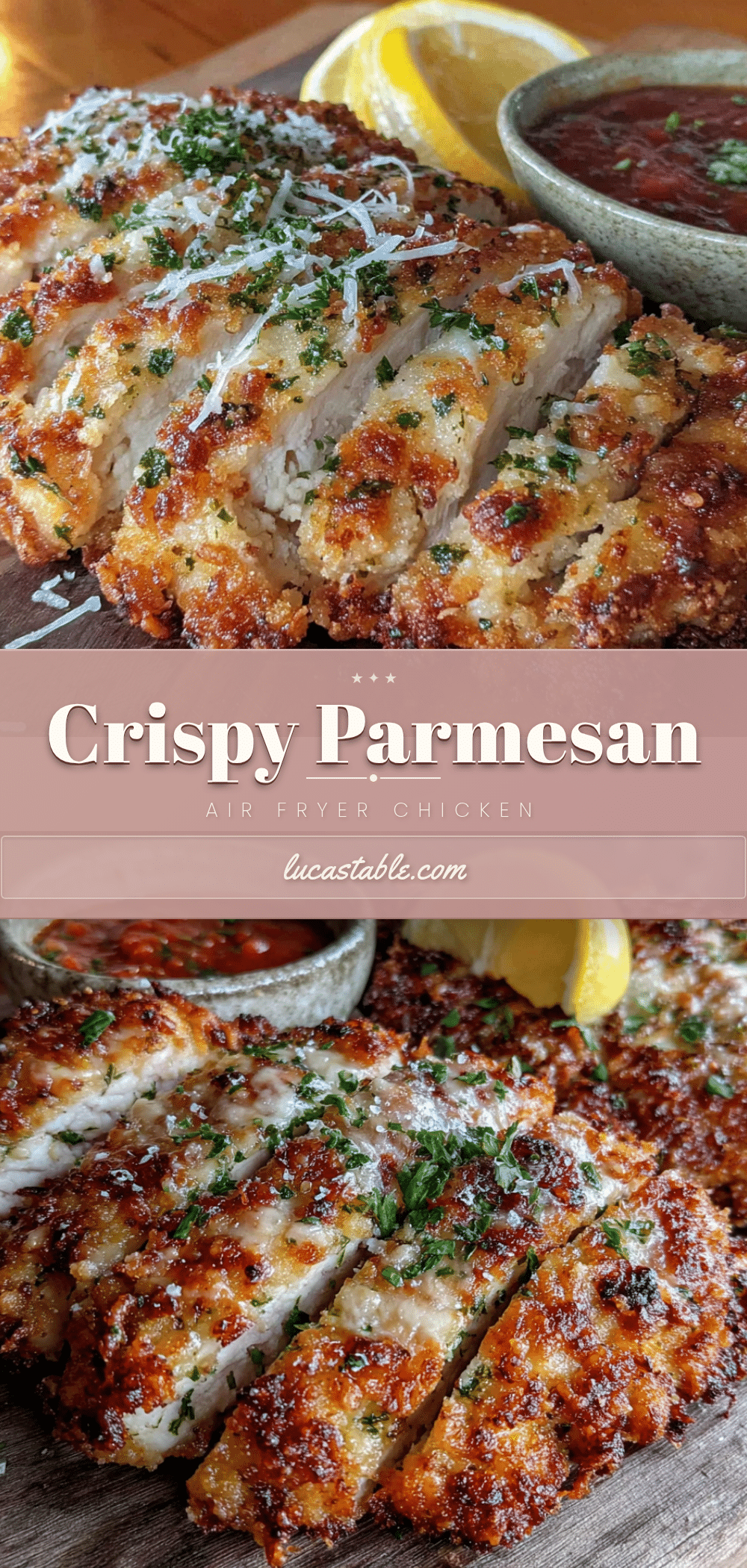 air fryer parmesan chicken breast recipe