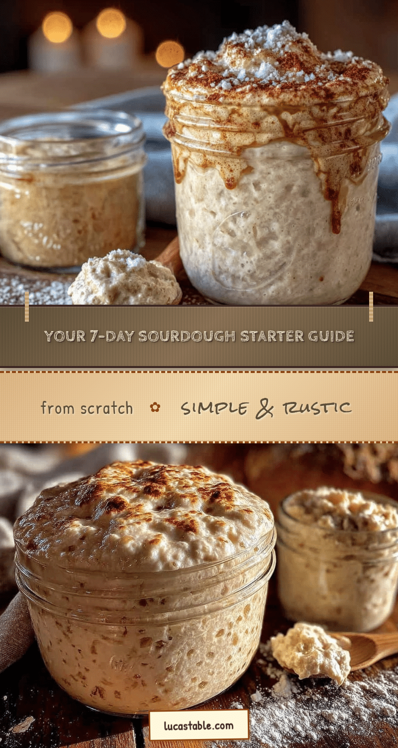 beginner sourdough starter 7-day guide recipe