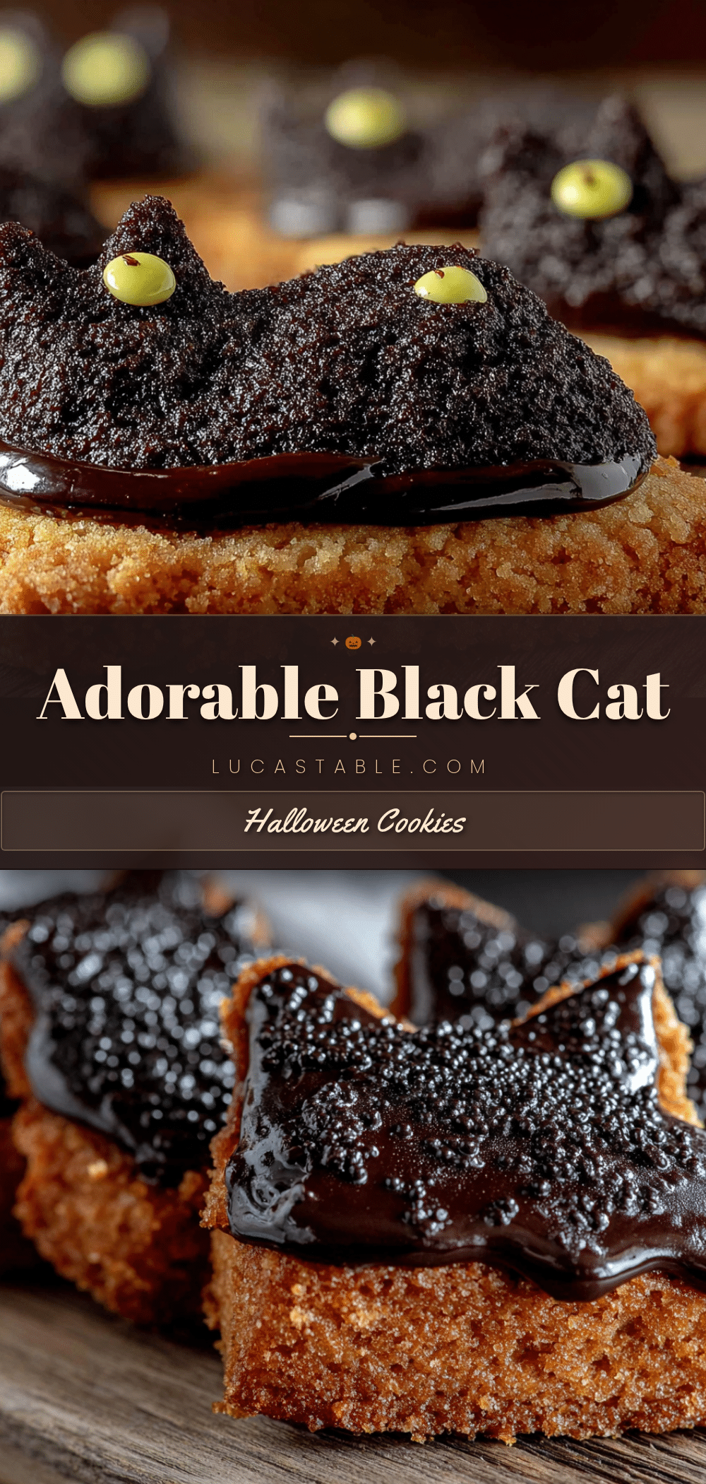 black cat Halloween sugar cookies recipe