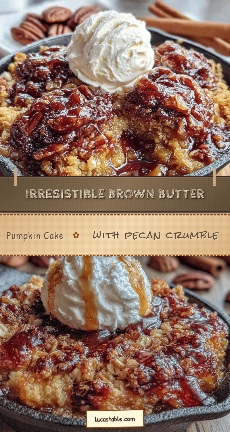 brown butter pumpkin dump cake recipe