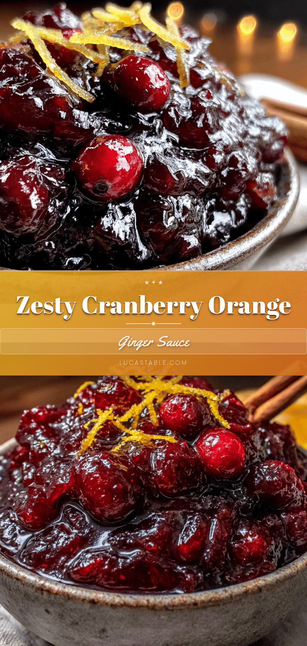cranberry orange sauce with fresh ginger recipe
