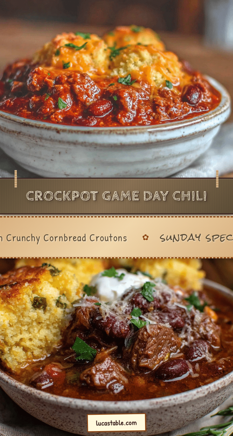crockpot football sunday chili recipe