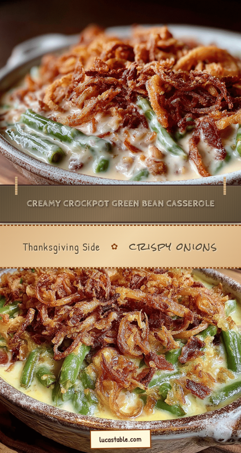 crockpot green bean casserole recipe
