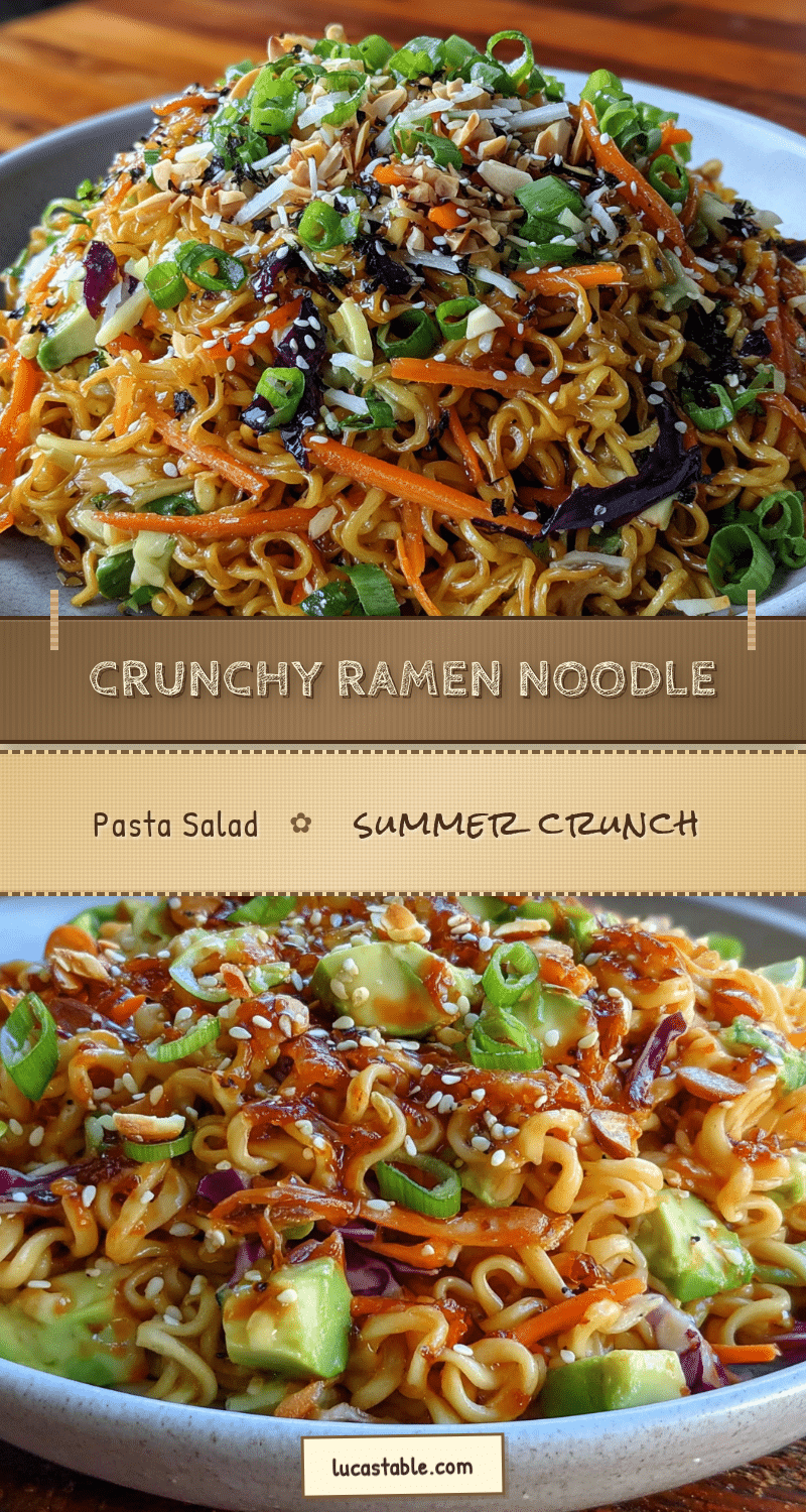 crunchy ramen noodle pasta salad recipe
