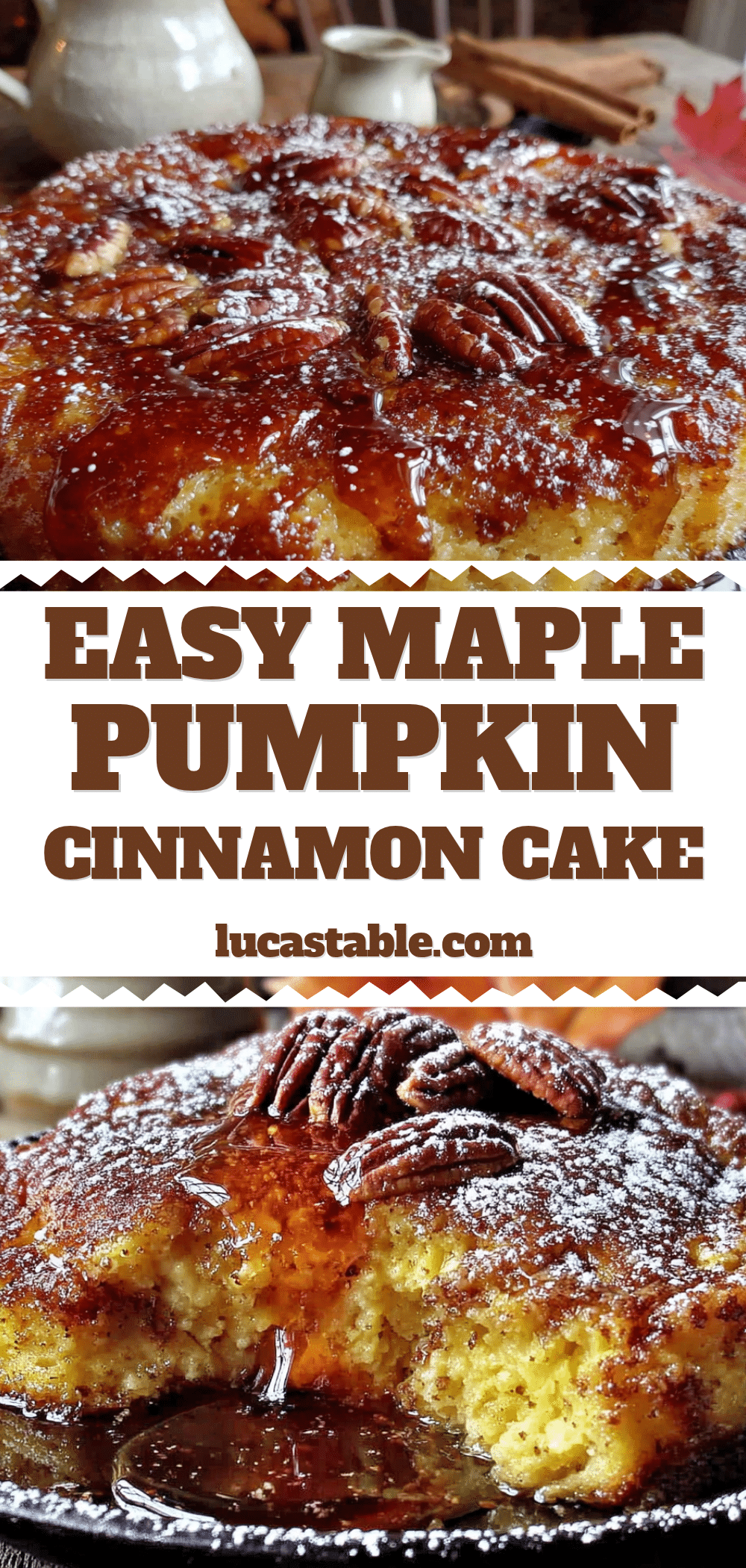 Easy Maple Cinnamon Pumpkin Dump Cake recipe