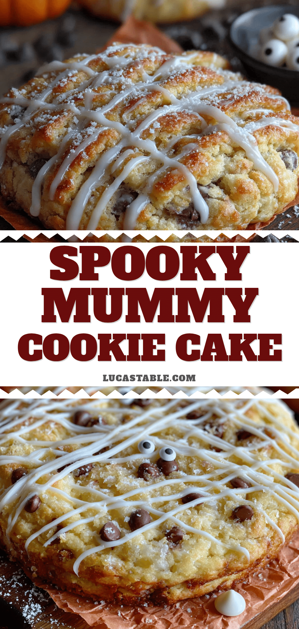 easy mummy halloween cookie cake recipe