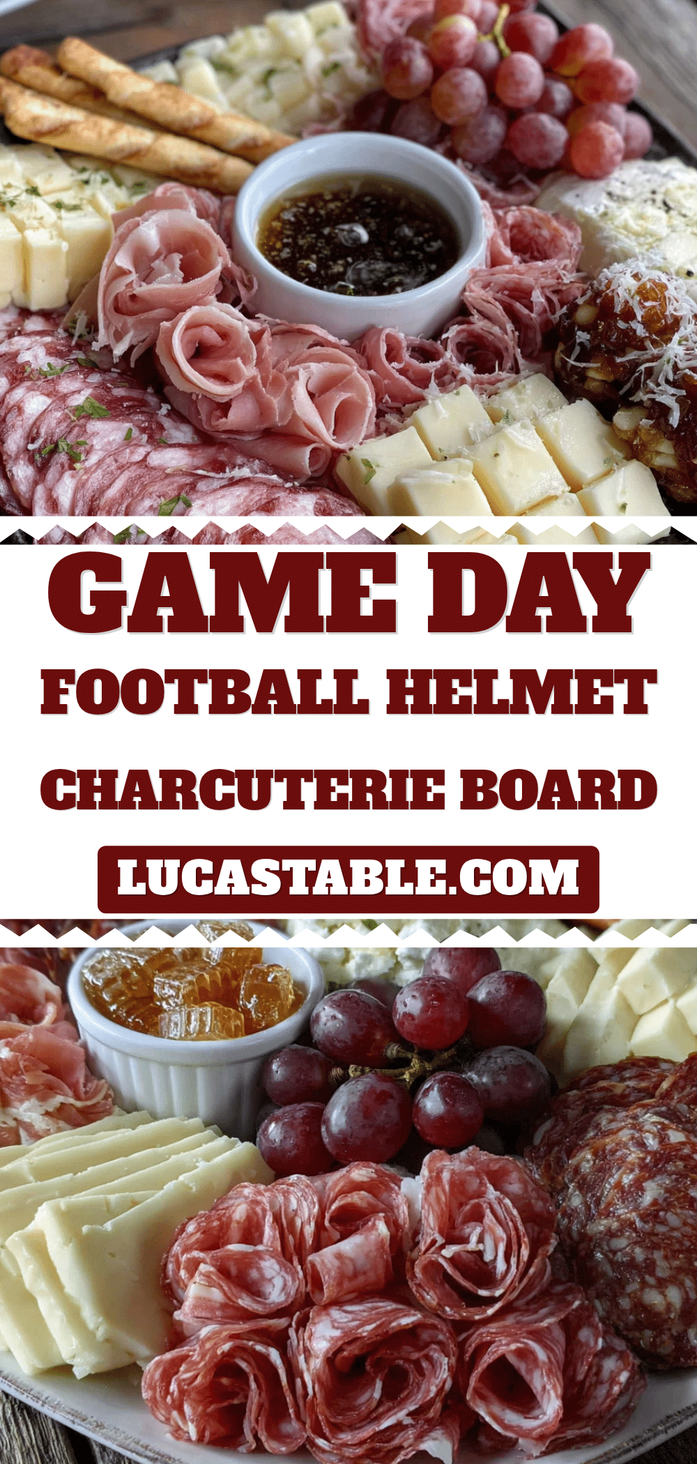 football helmet charcuterie board recipe