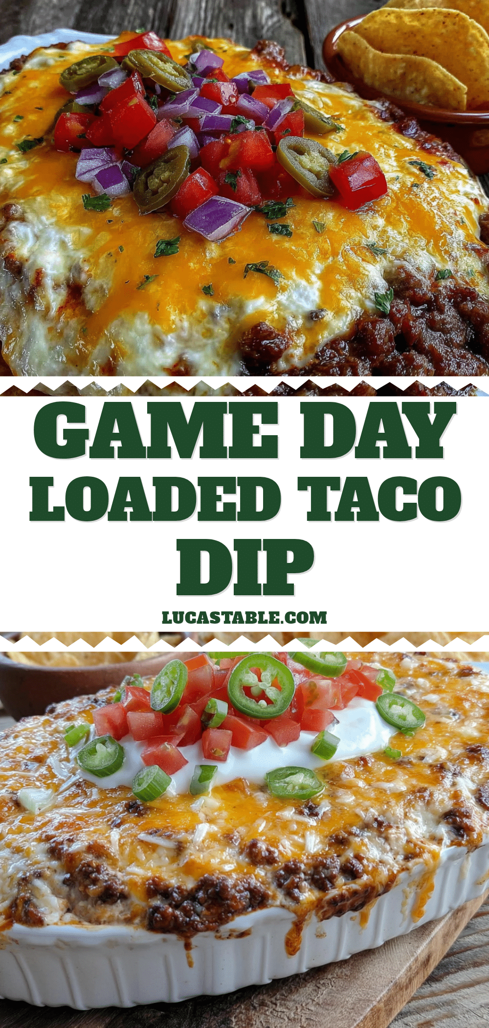 football-shaped taco dip for game day recipe