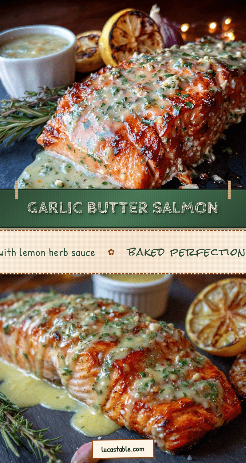 garlic butter baked salmon recipe
