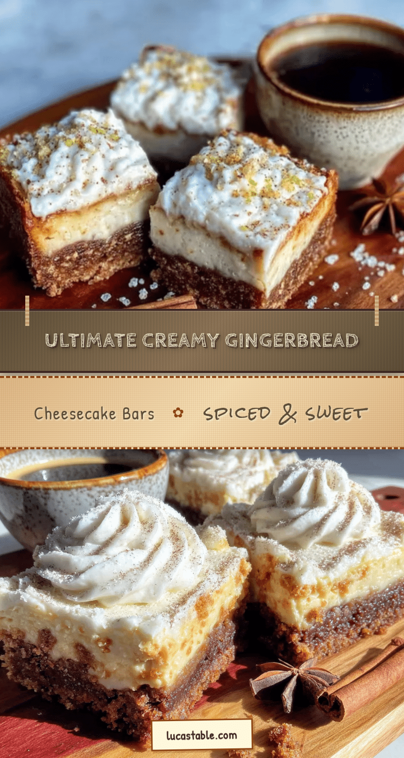 gingerbread cheesecake bars recipe