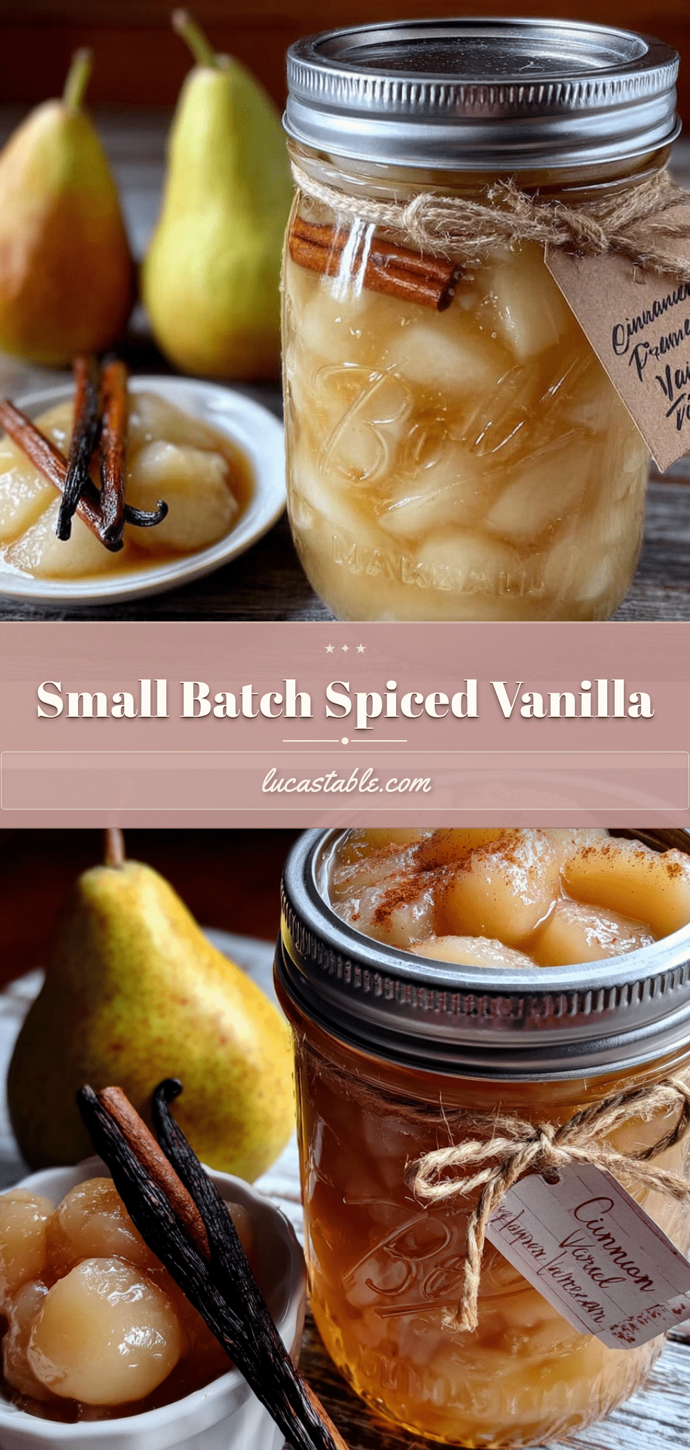 homemade canned pears recipe