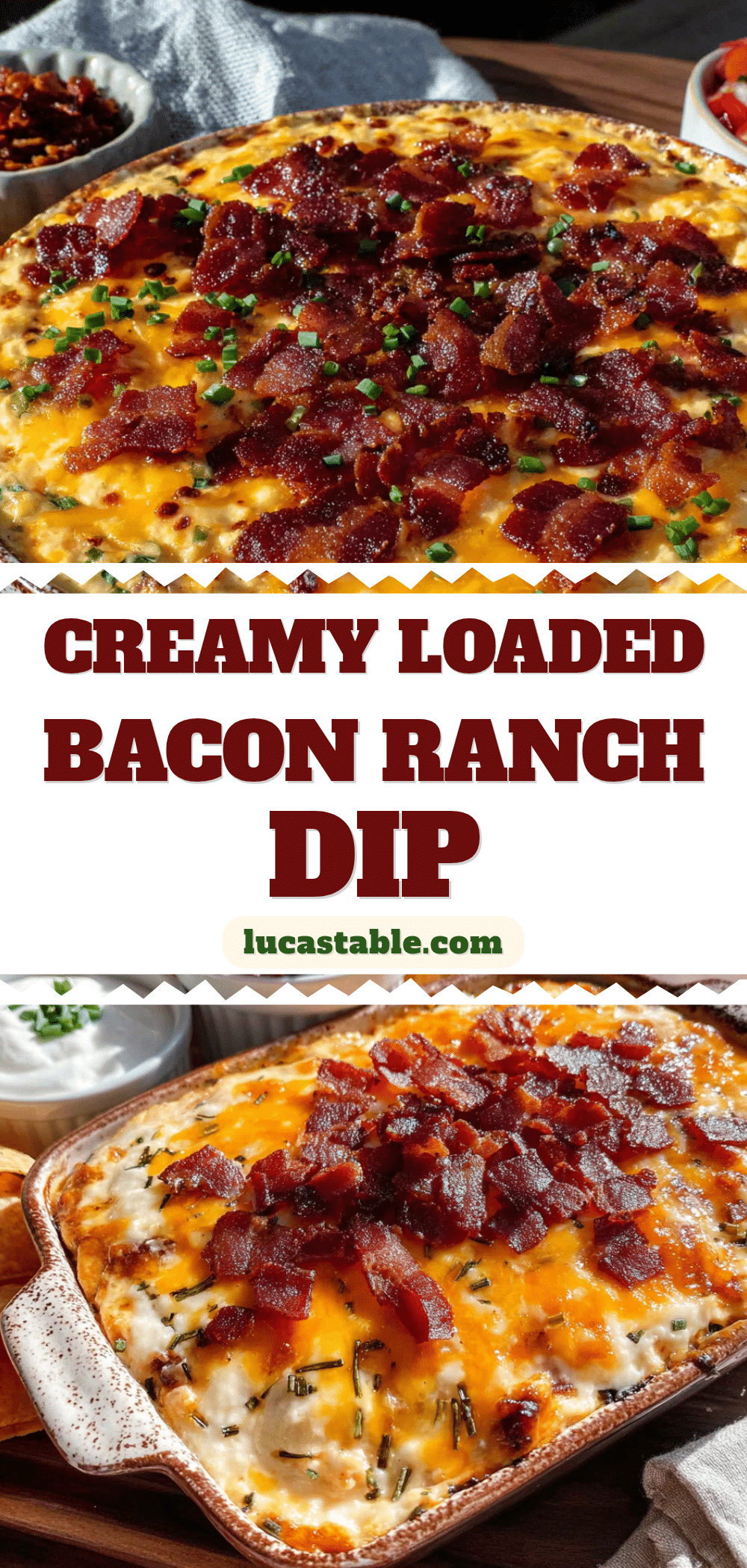 loaded bacon ranch dip recipe