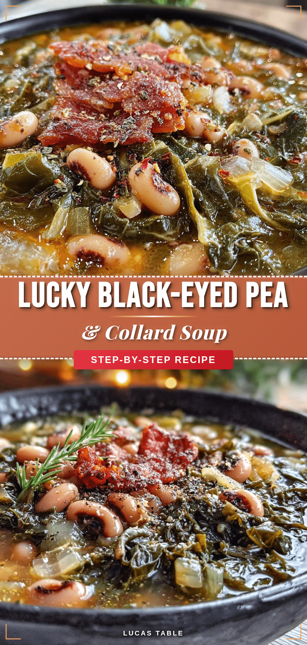 lucky black-eyed pea & collard soup recipe
