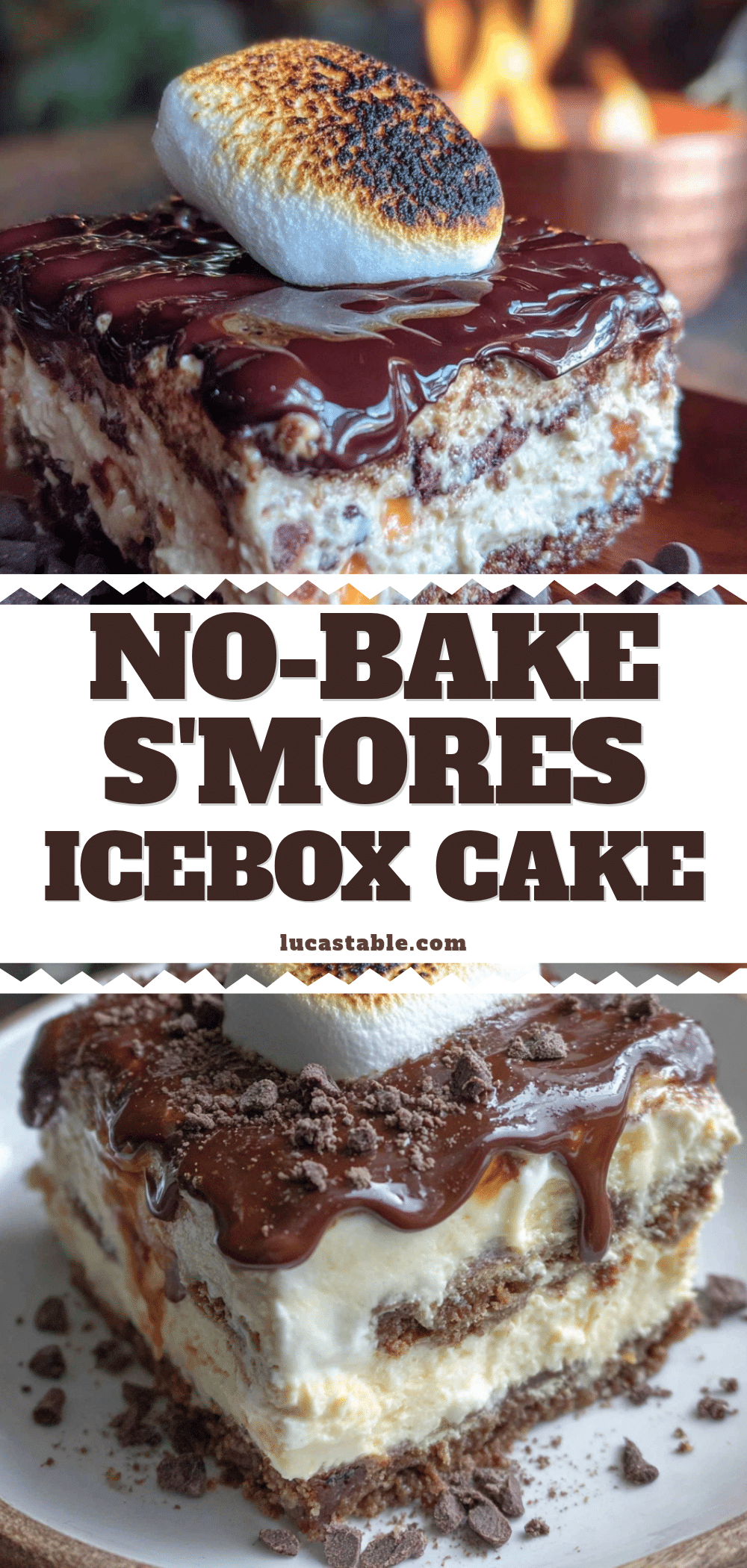 no-bake smores icebox cake recipe