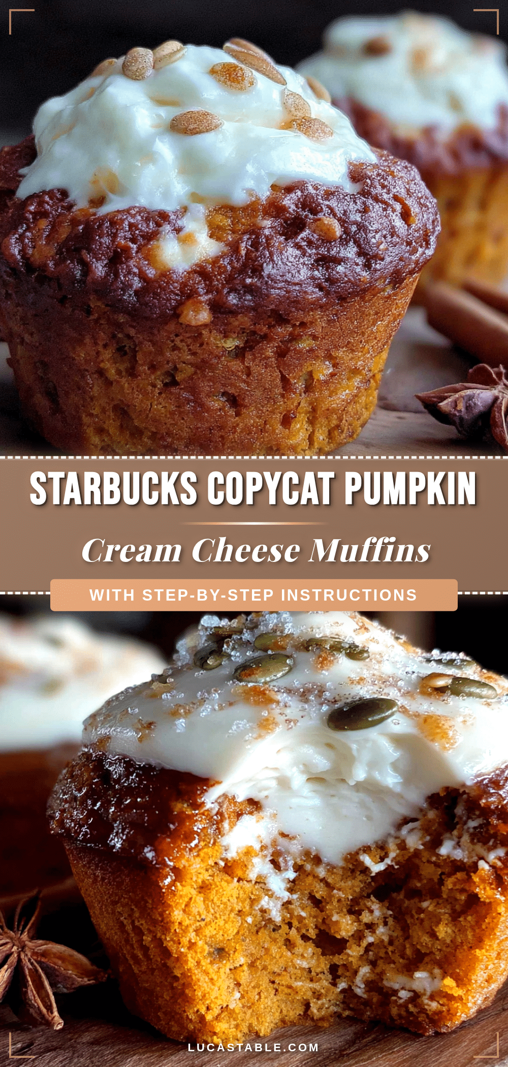 pumpkin cream cheese muffins recipe