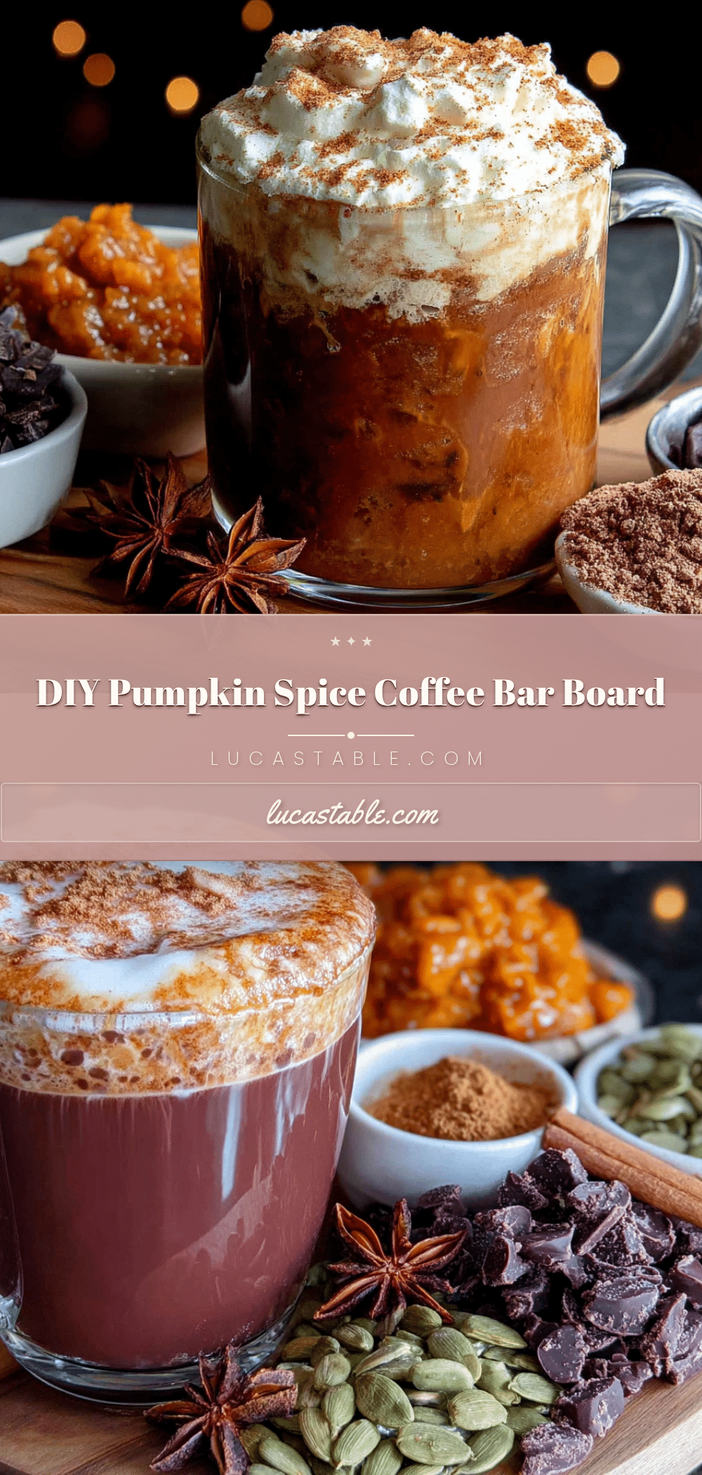pumpkin spice coffee bar board recipe