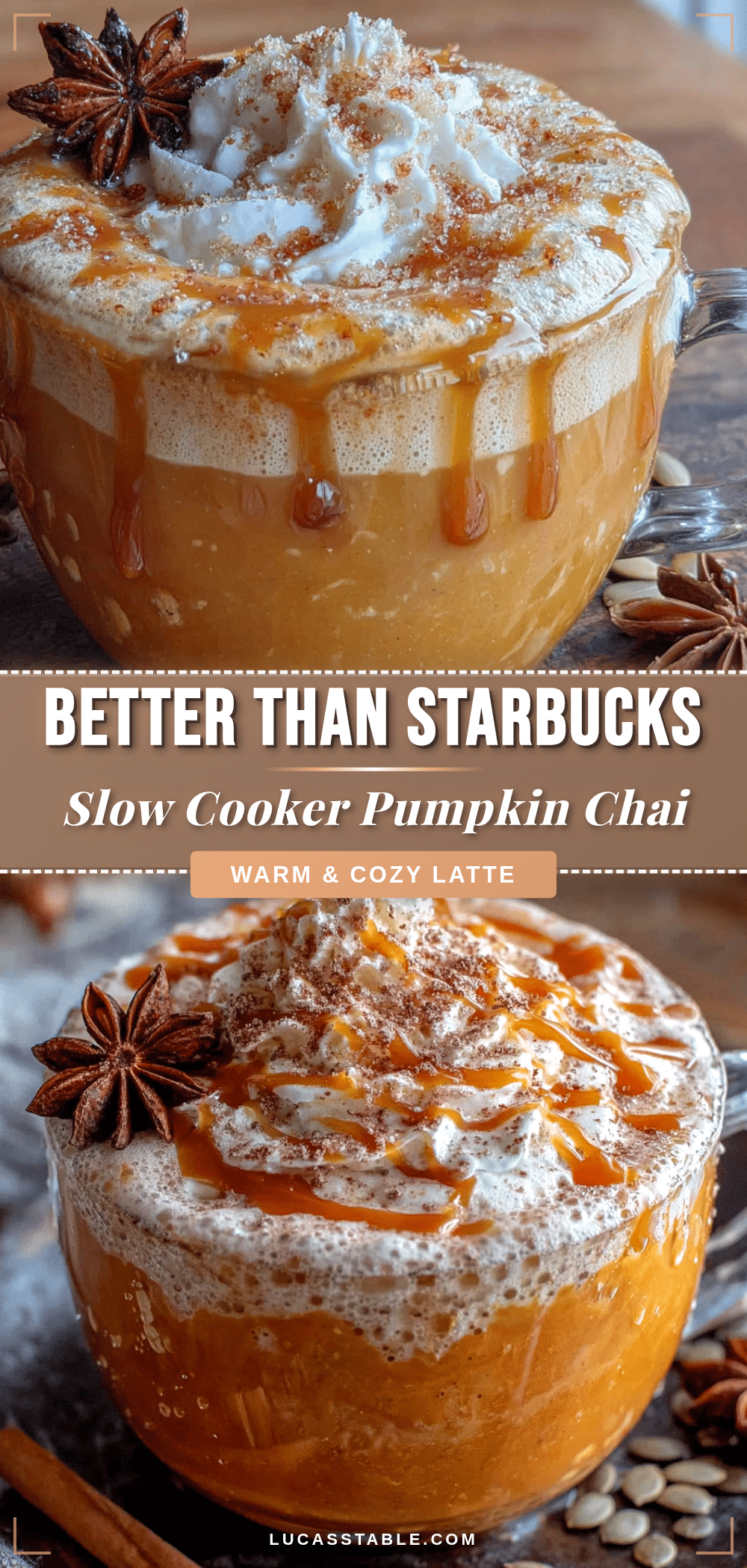 slow cooker pumpkin chai latte recipe
