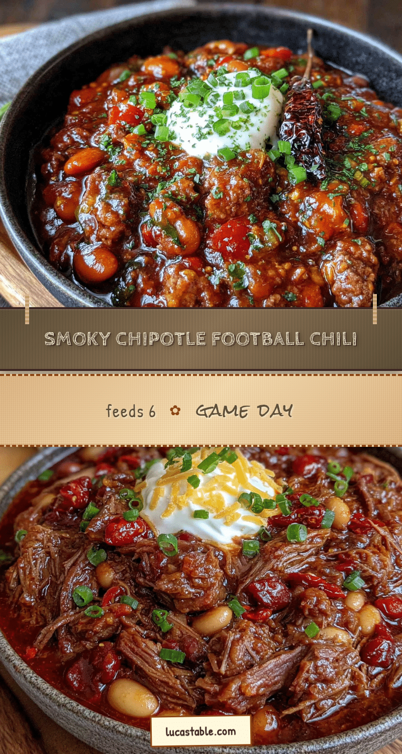 smoky chipotle football chili recipe