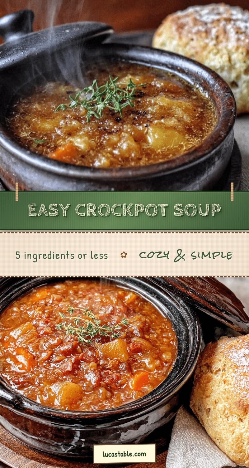 5-ingredient crockpot soup recipe