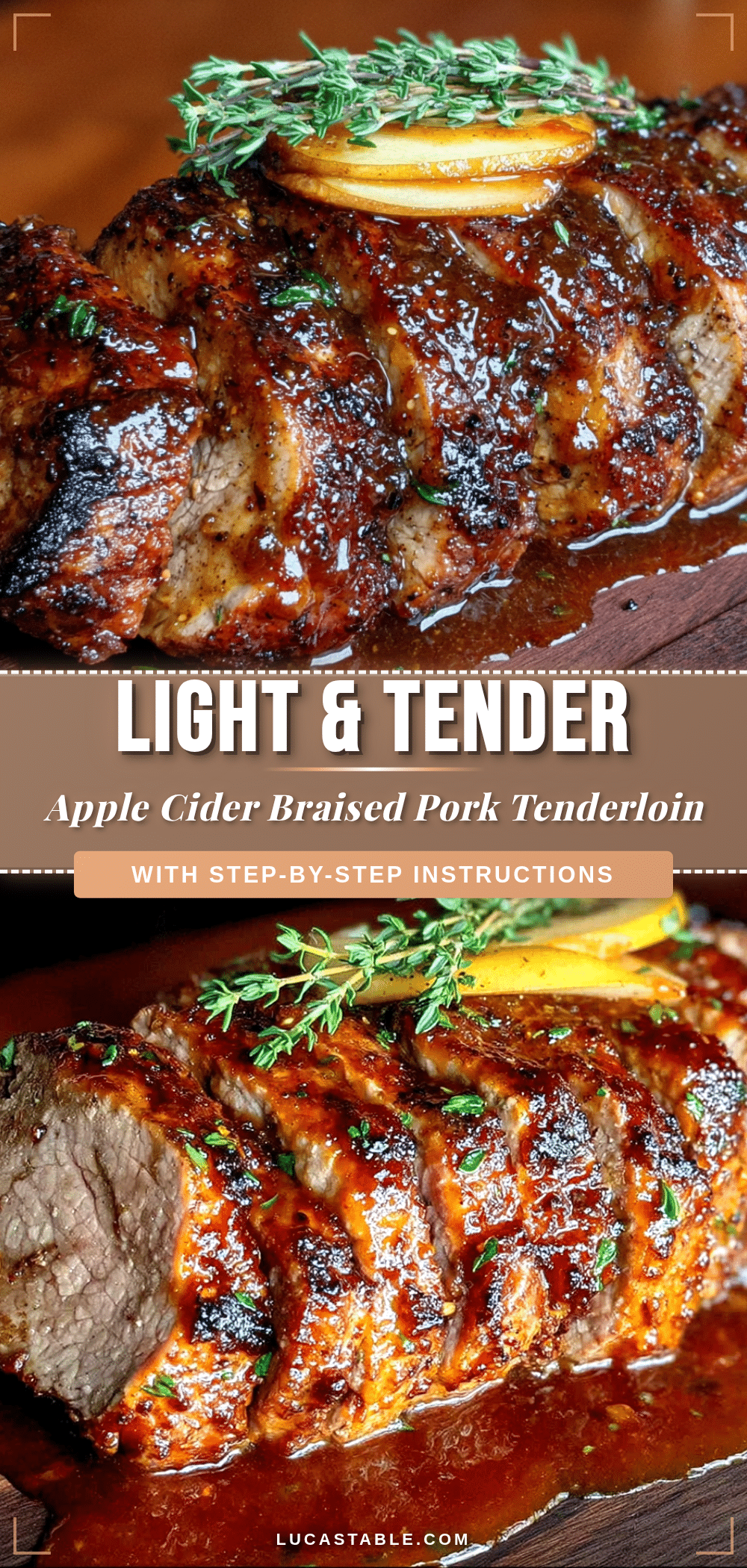 apple cider braised pork tenderloin recipe