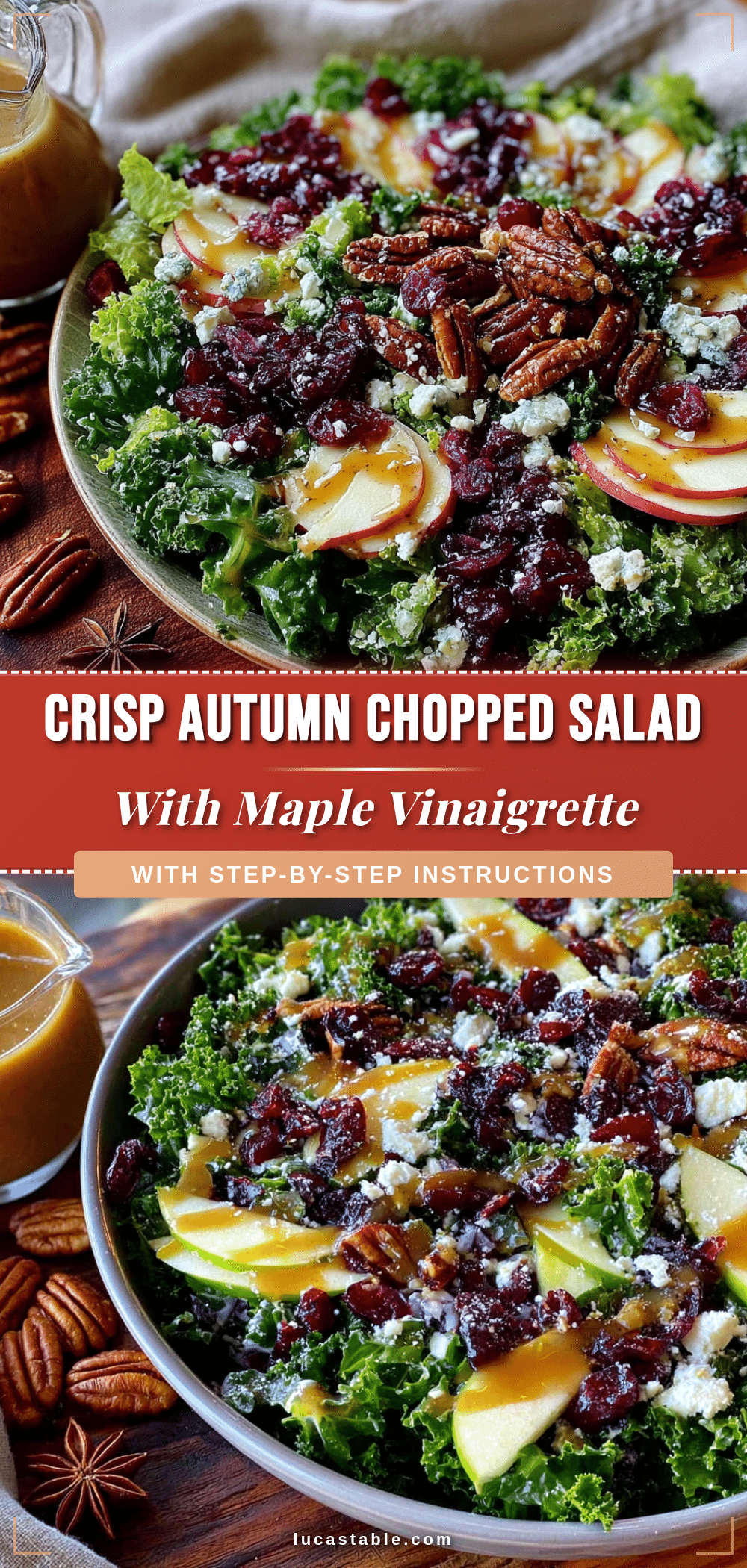 autumn chopped salad with maple vinaigrette recipe