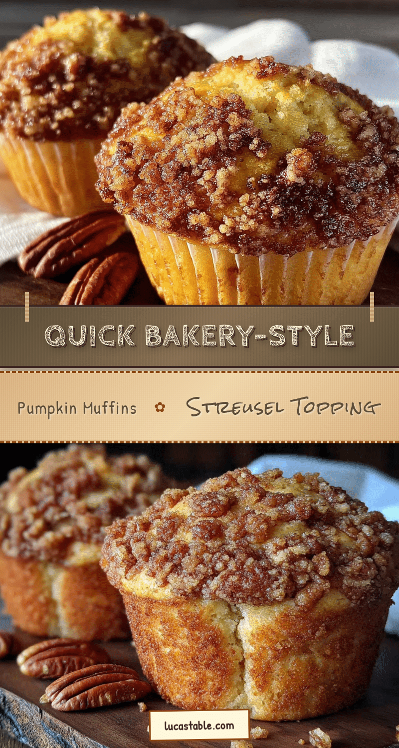 best easy bakery-style pumpkin muffins with streusel recipe