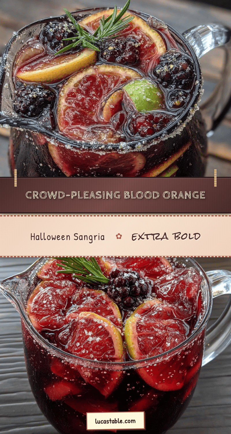 Blood Orange Halloween Sangria recipe