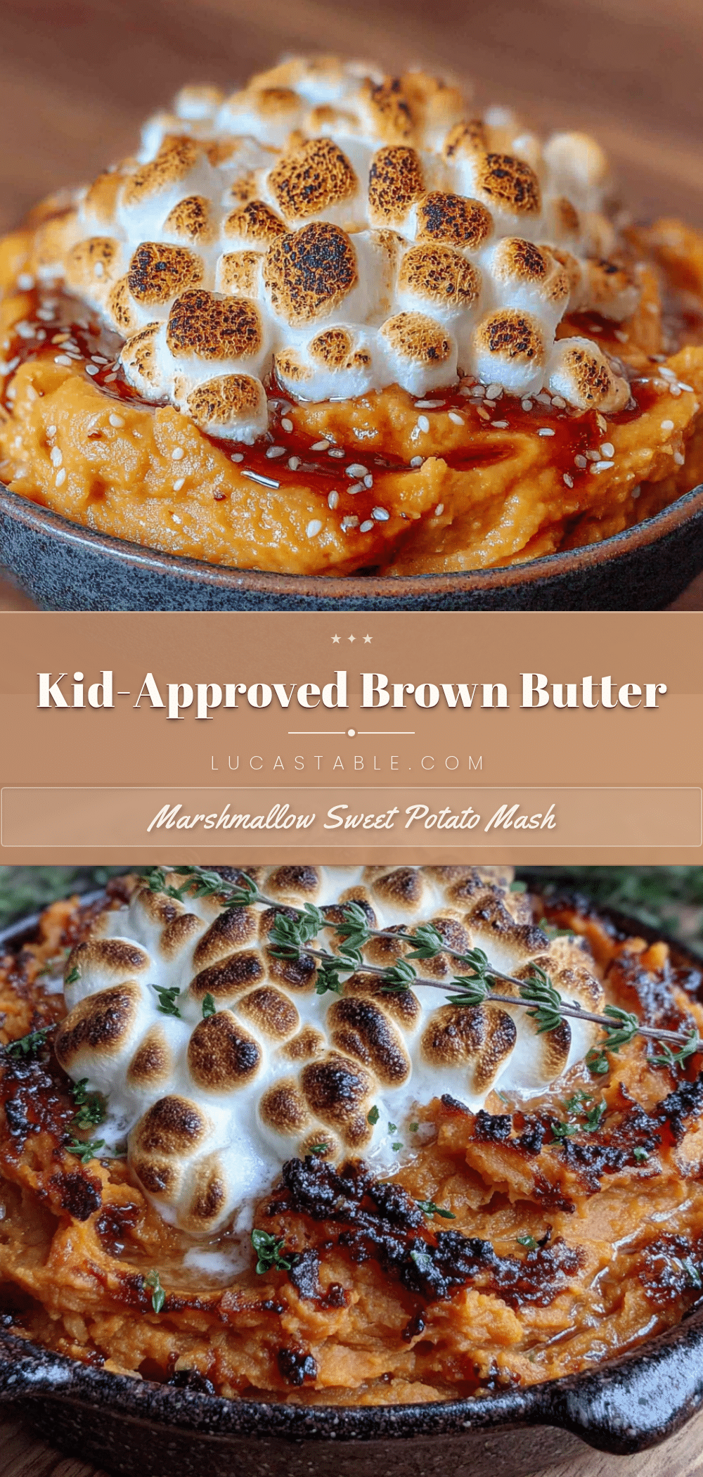 brown butter marshmallow sweet potato mash recipe