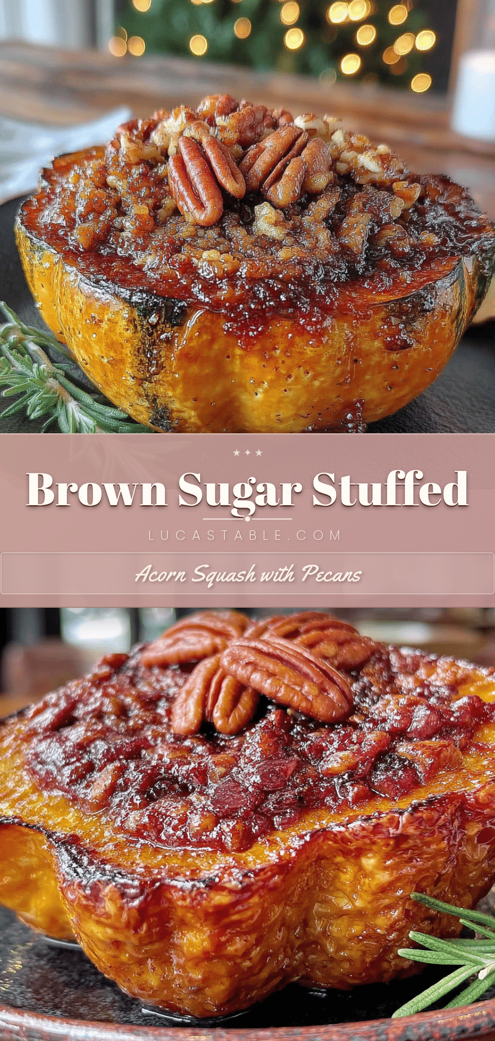 brown sugar stuffed acorn squash recipe
